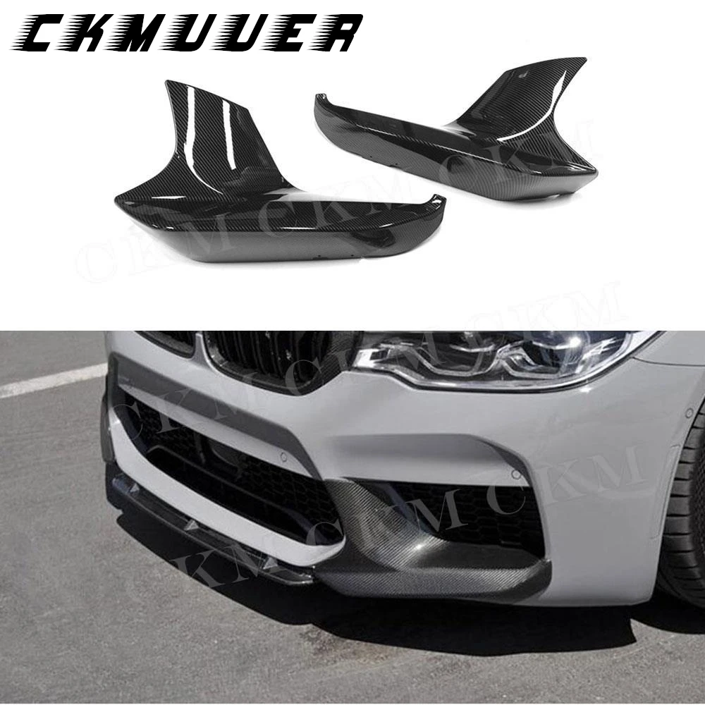 

M Style ABS Front Bumper Splitters For BMW 5 Series F90 M5 2018 -2020 Front Bumper Lip Splitter Lip Spoiler Protector Guard