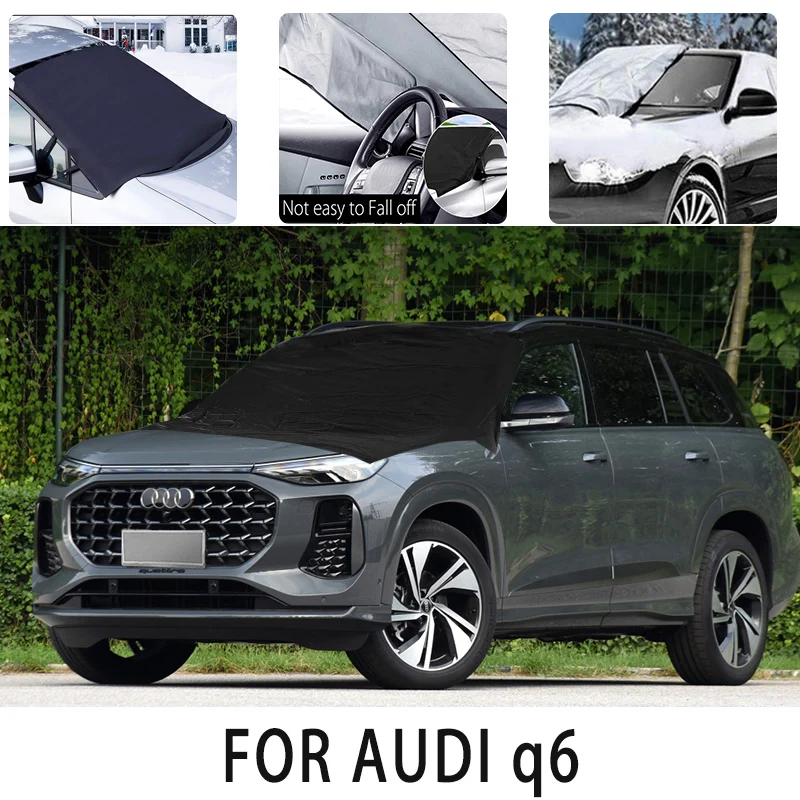 

Car snow cover front cover for Audi q6 snowprotection, heat insulation, shading, wind protection Frostprevention car accessories