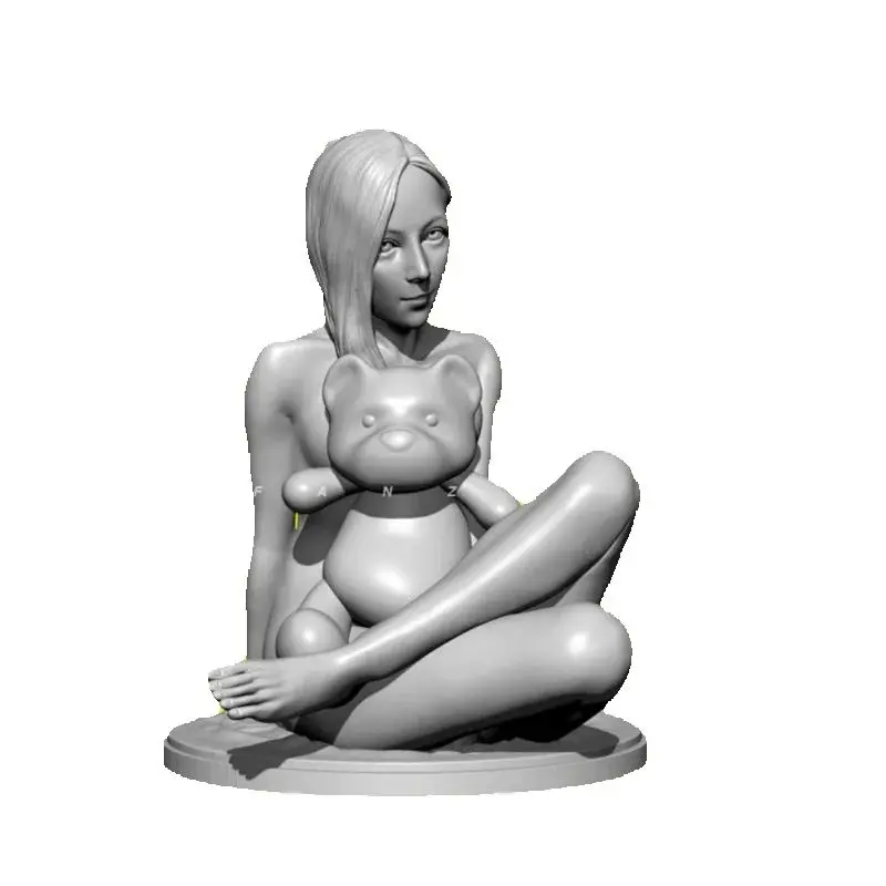 

1/35 масштабная фигурка из смолы, комплект модели для сборки, серия «Непослушная девочка», маленький медвежонок, сестра, в разобранном виде, неокрашенная игрушка для 3D-печати