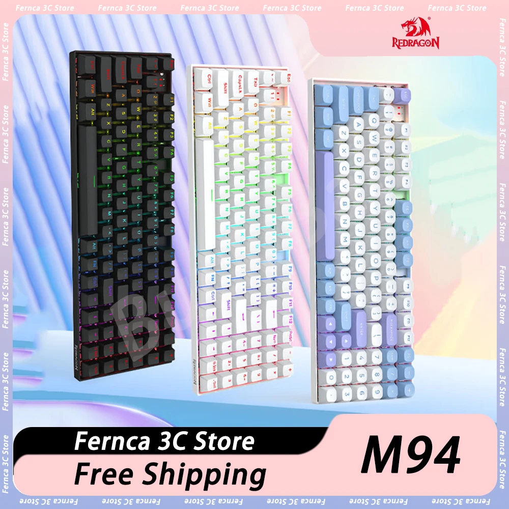 

REDRAGON M94 Magnetic Switch Mechanical Keyboard 8K RGB Backlight Wired Gaming Keyboard Customized 94Keys Pc Gamer Office Gift