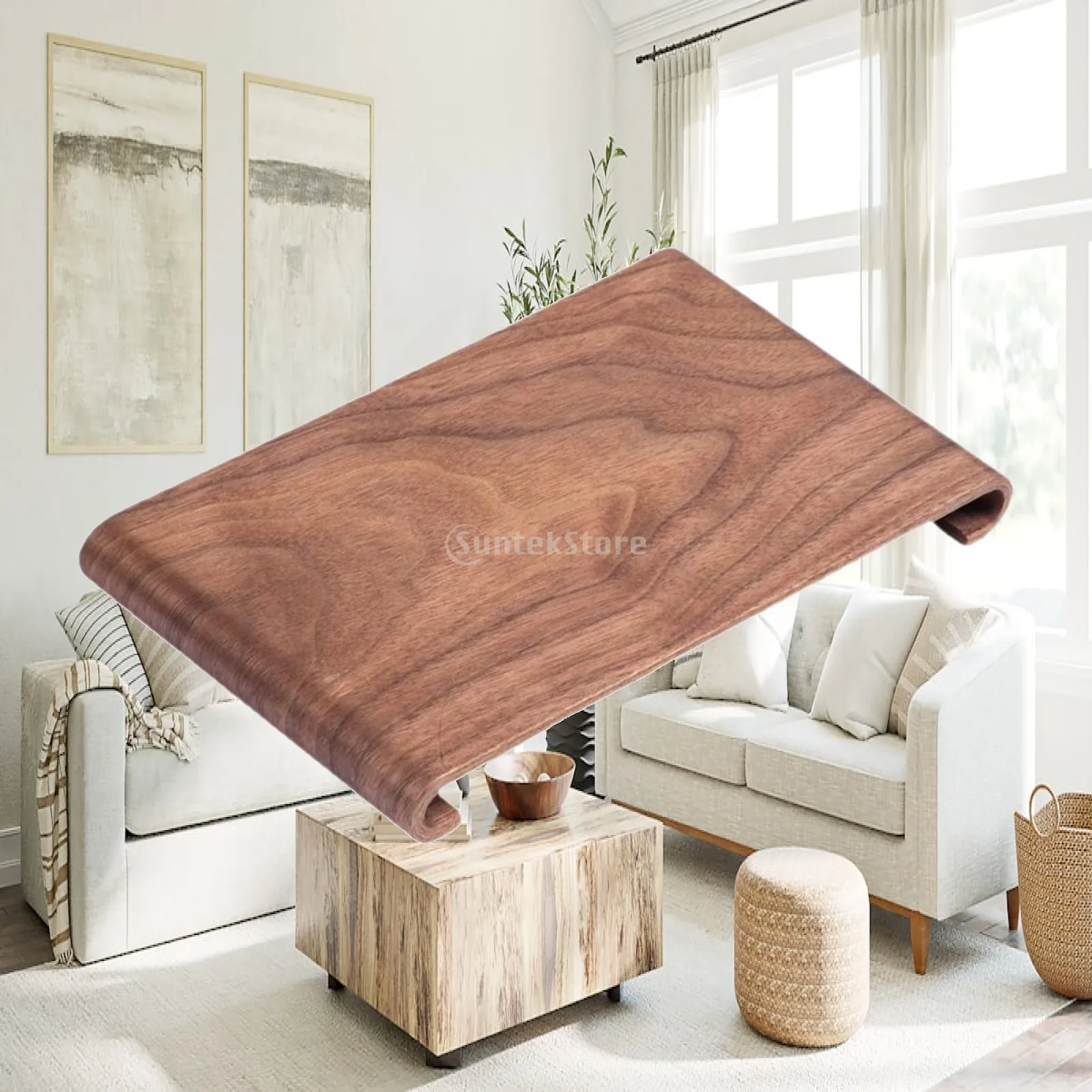 Wooden Chinese Tea Tray Tea Serving Tray Sturdy Versatiled Decorative Riser Base for Cafes Flowerpot Household Hotel Teahouse