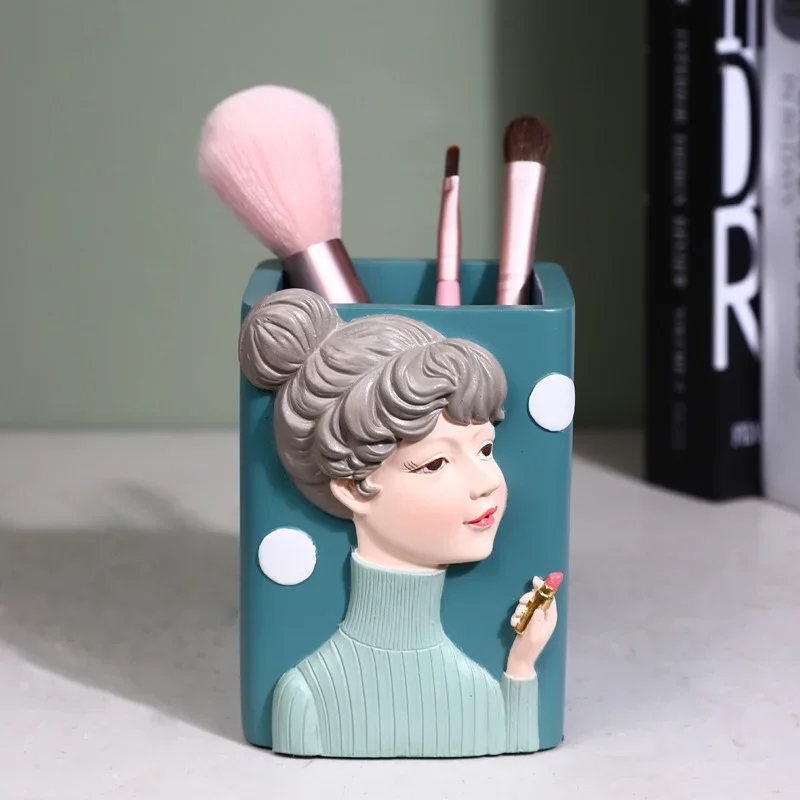 

Cute Girl Ins New Desktop Manager, Children's Pen Holder, Office Stationery and Cosmetics Storage Box