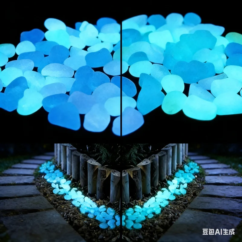 

2000 шт., светящиеся гальки, уличное украшение для сада, горшечные микропейзажные украшения, светящиеся садовые принадлежности для двора, 500-1000 шт.