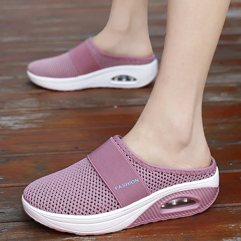 2023 Fashion  Breathable Slippers 2023 Summer Anti-slip Premium Sandals Vintage Casual Female Platform Shoes Plus Size 43 Slides