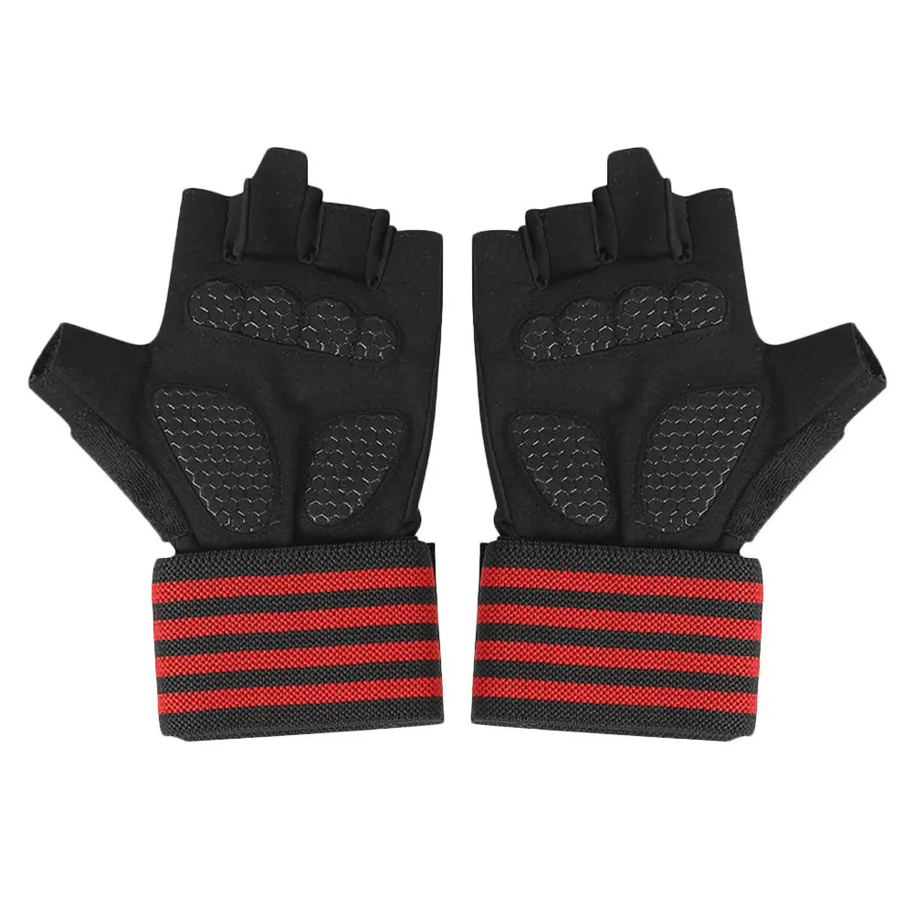 

1Pair Ice Silk Sun Protection Gloves Non-Slip Shockproof Lightweight Half-Finger for Riding Cycling Sports Unisex Fitness Safety