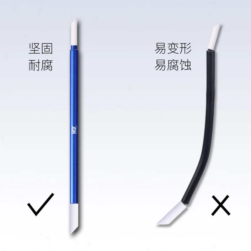 RAY Studio Metal Wiping Stick Seepage Cleaning Swab with Polyester Wiping Cotton Tips for Model Hobby Panel Liner Cleaning Stick