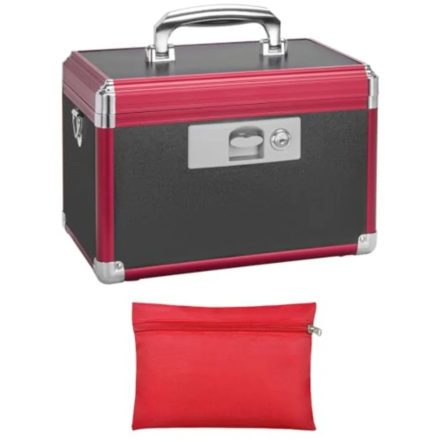 

Надежный металлический контейнер для медикаментов с ключом, защита от детей, органайзер для хранения лекарств для дома и путешествий, многослойный алюминиевый ящик для первой помощи