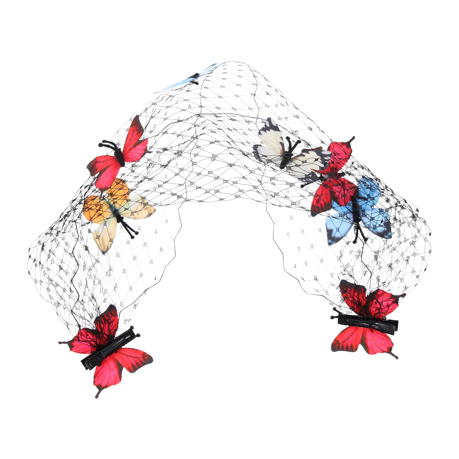 

Butterfly Mesh Hair Accessories Bridal Veil Female Party Headdress Headwear Women Wedding Decor Elegant Attractive Durability