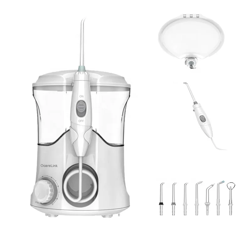 

Ocarelink IPX4 waterproof dentals family oral irrig travel 600ml tooth clean countertop electric water flosser for anyone