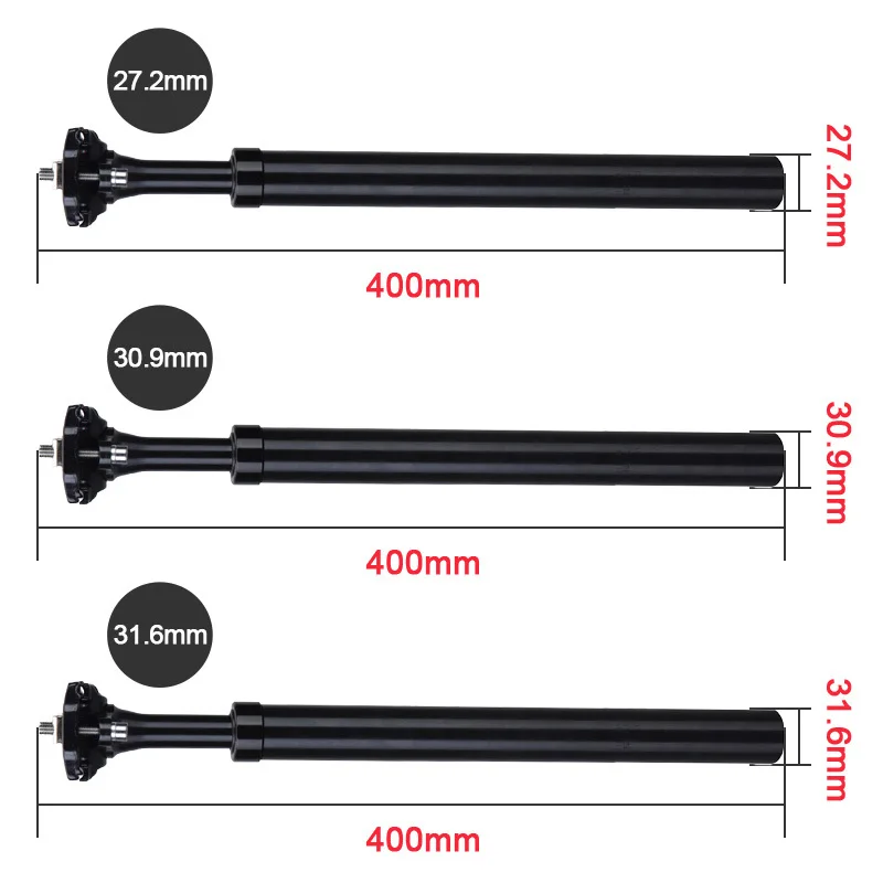 

Mountain Bike Seat Saddle Shock Rod Extension Seat Post Lift Shock Seat Post 27.2/31.6mm Aluminum Alloy Seat Tube