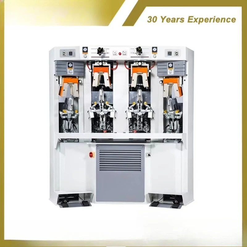 Best Quality TAIWEI Hydraulic Shoe Making Machine Automatic Brake Safety Sport Shoe Upper Two Cold Two Hot Toe Molding Machine - view 2