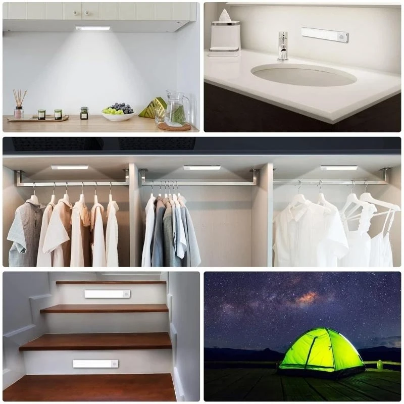 

Rechargeable Motion LED Light Suitable for Wardrobe and Kitchen Cabinets 601C