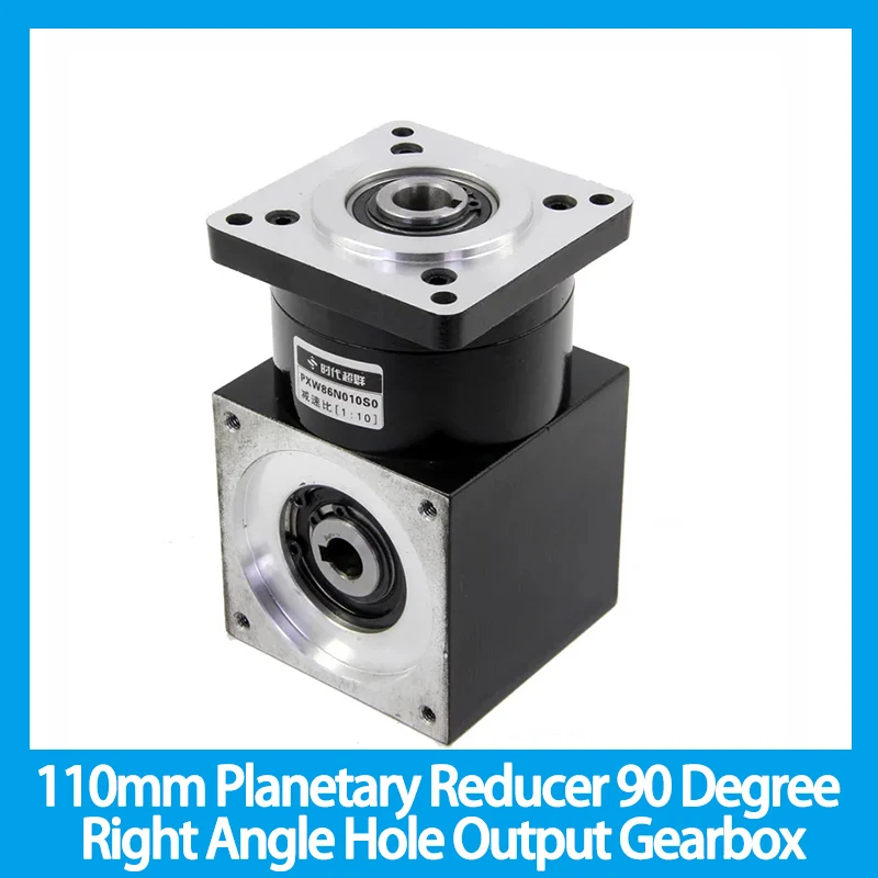 110mm Planetary Reducer 90 Degree Right Angle Hole Output Gearbox for 110 BLDC Nema42 Stepper Motor Ratio 64:1 96:1 144:1 216:1