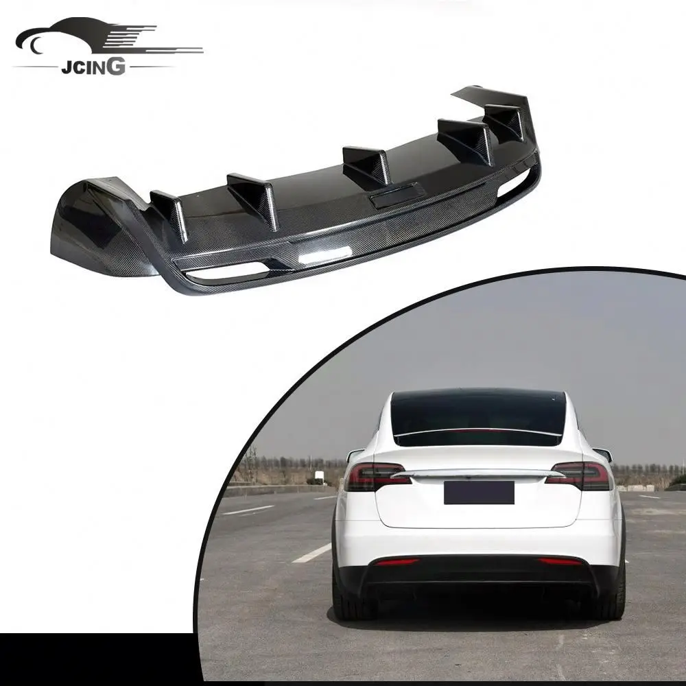 

Подходит для заднего диффузора из углеродного волокна Tesla X 75D 90D P90D 100D P100D 2016-2018