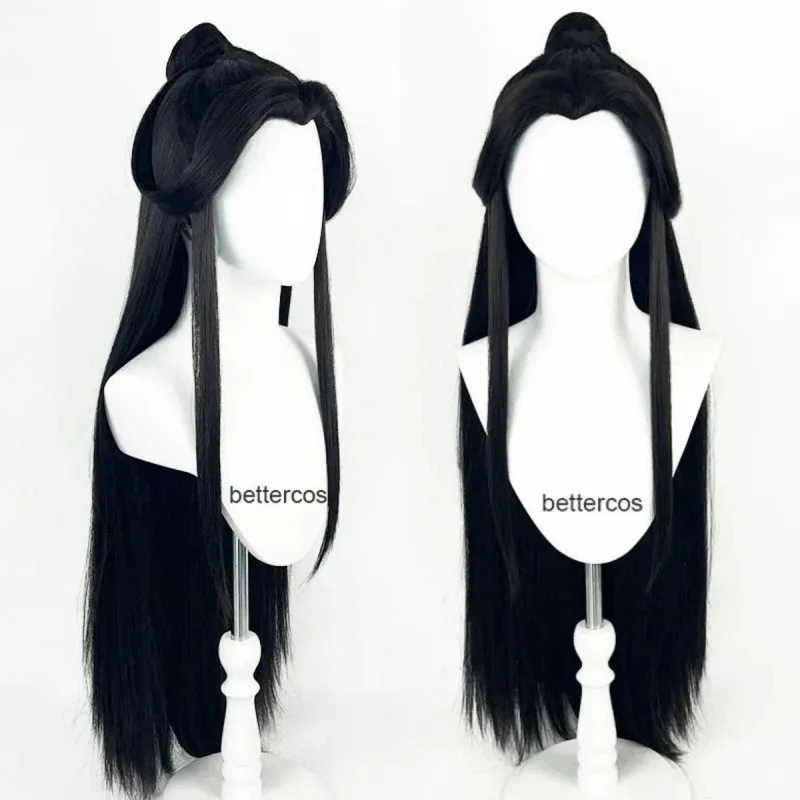 

Парик Xie Lian Аниме Heaven Official's Blessing Косплей Черные волосы Tian Guan Ci Fu Hanfu Парики XieLian Косплей Парик + Кепка для парика