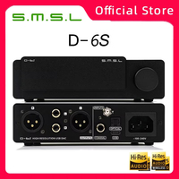 SMSL D6S D-6S Digital Audio Music Decoder ES9039Q2M Chip MQA DAC Bluetooth 5.1 LDAC Hi-res XMOS XU316 Typec APTX/HD SBC AAC HIFI