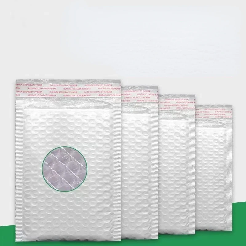 30 Pieces White Pearl Film Bubble Bag Delivery Packaging Shockproof Goods Gift Storage Envelopes Padding Courier Mailers Pouch