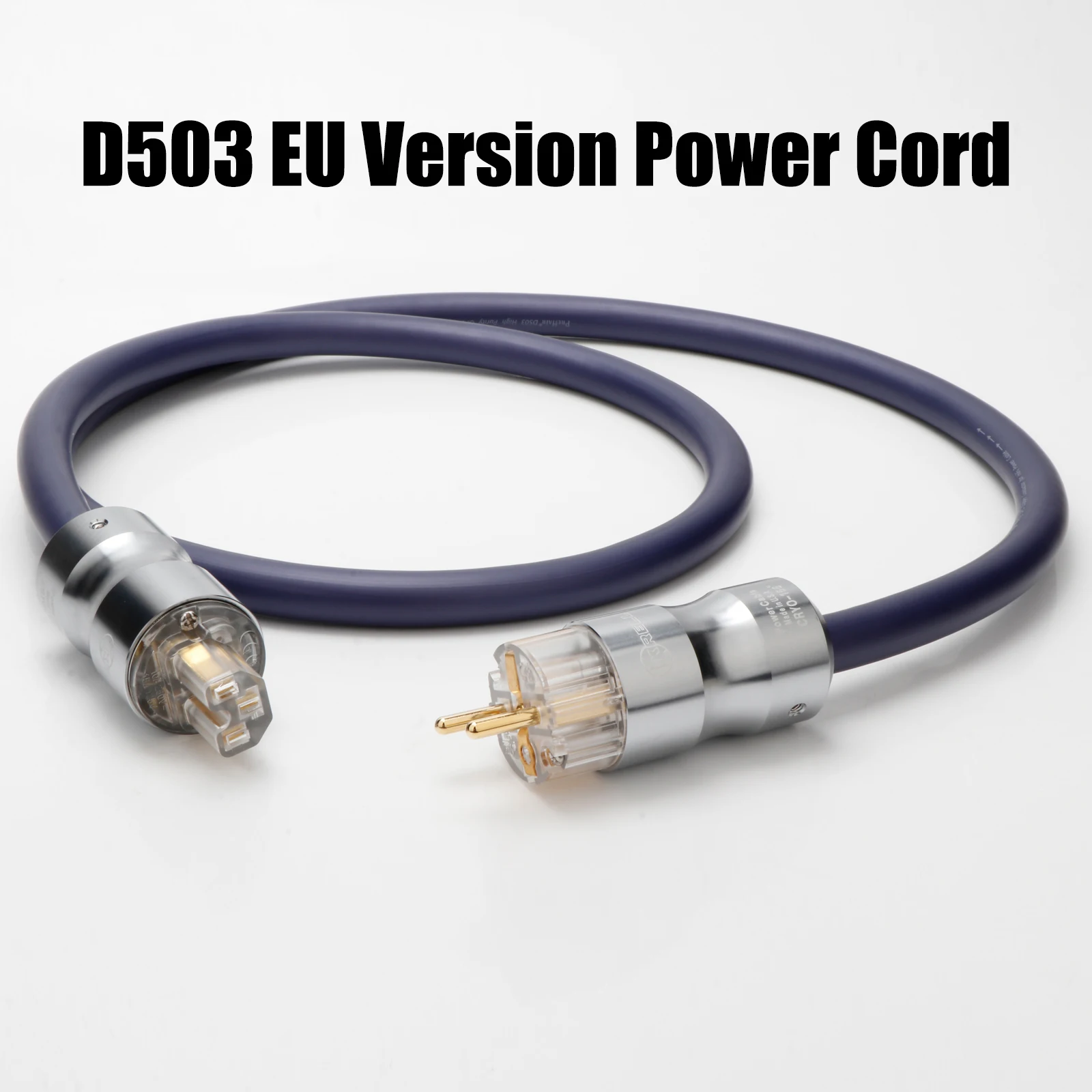 Preffair-Cable de alimentación SCHUKO de cobre D503 OFC, enchufe europeo chapado en oro, HIFI, para DVD, CD, AMP Line