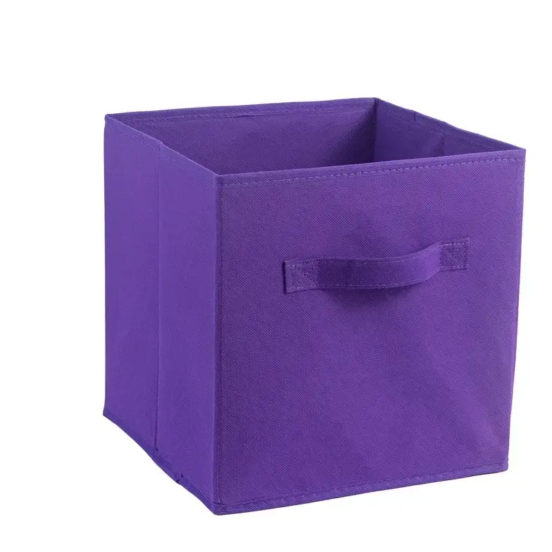 Non Woven Storage Box with Handles Foldable Fabric Storage Cube Colorful Organizer for Clothes Toys Books Shelves Closet Nursery - Image 16