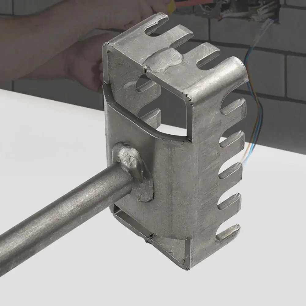 Quick Cutting Square Hole Cutter Slotting Punch Square Socket Puncher Round-handle 2 Pits and 2 Grooves Square-handled 4 Pits