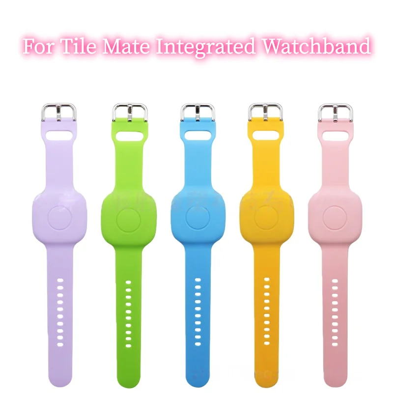 

Comfortable Kids Watchband For Tile Mate – Full-Cover Silicone Anti-Lost GPS Tracker Hidden Accessory