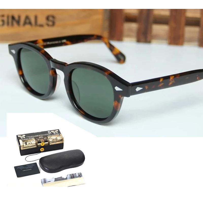 

Sunglasses Man Blue Night Vision Goggles Johnny Depp Lemtosh Polarized Sun Glasses Woman Luxury Brand Vintage Acetate Frame