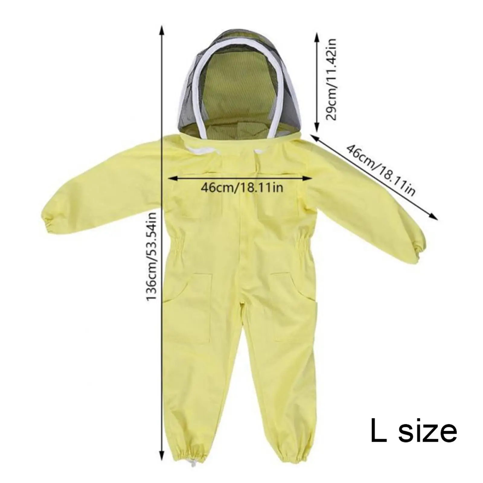 Beekeeping Protective Suit Jumpsuit Full Body for Kids Child Farm Visitors
