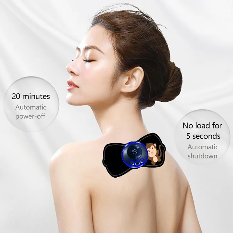 EMS Portable Electric Pulse Neck Massager Cervical Back Muscle Pain Relief Tool Shoulder Leg Body Massage Relax Cushion