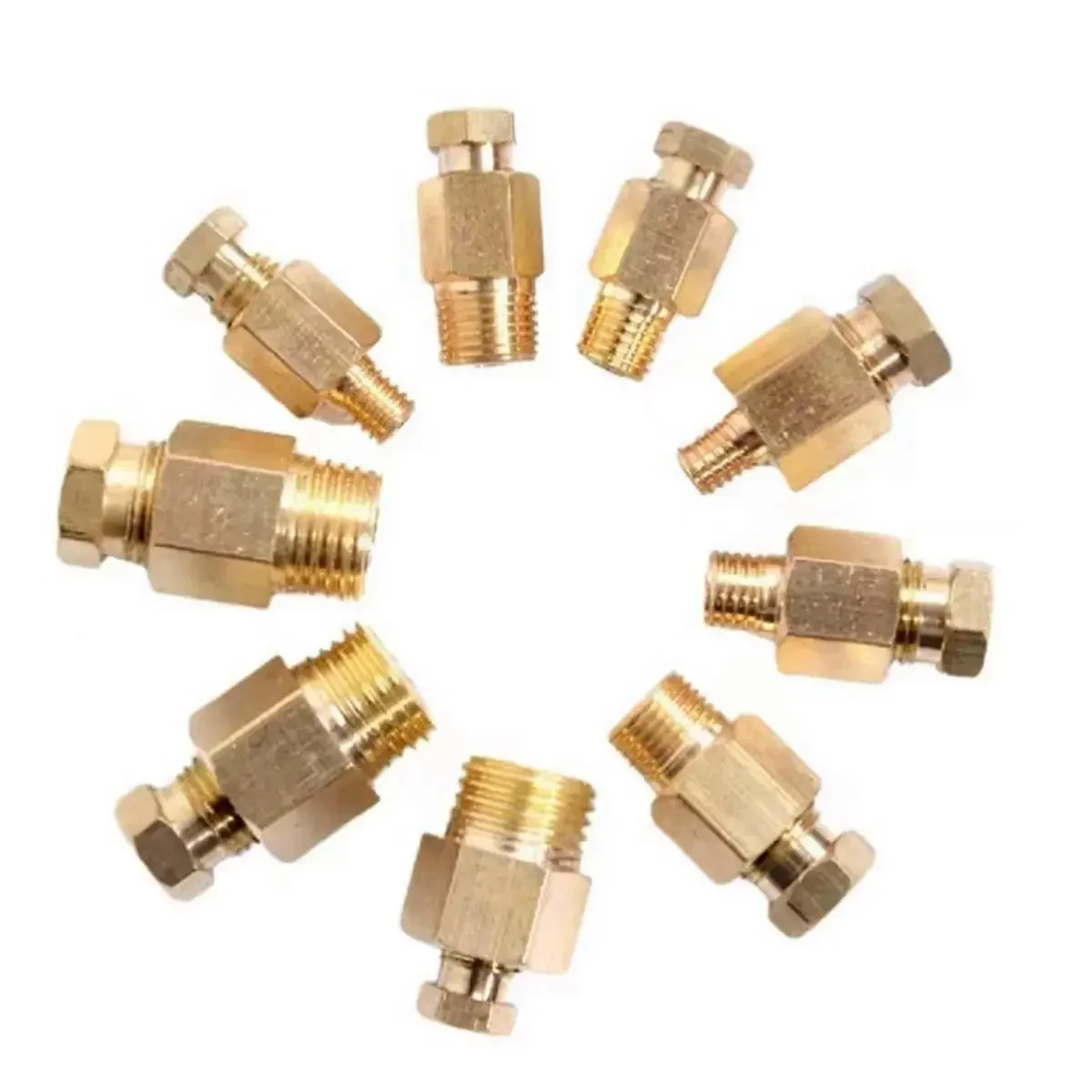 1/8 "1/4" BSPP Außengewinde x 8mm OD Rohr Messing Compression Stecker Fitting Adapter Rohr fitting Für lube Schläuche