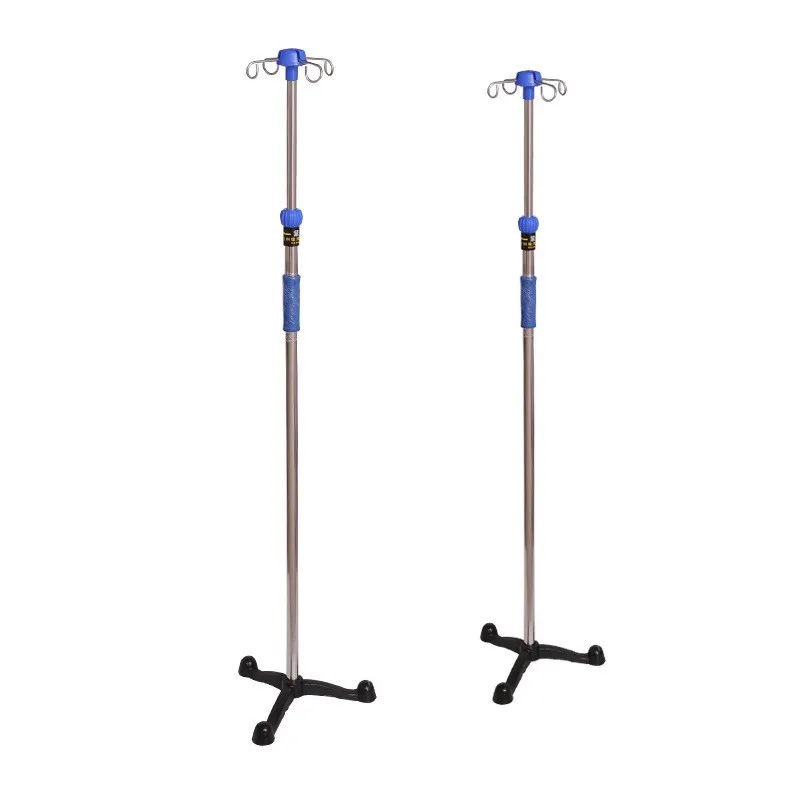 

Leshypet Height Adjustable Stainless Steel Portable Medical IV Pole Drip Infusion Support Stand