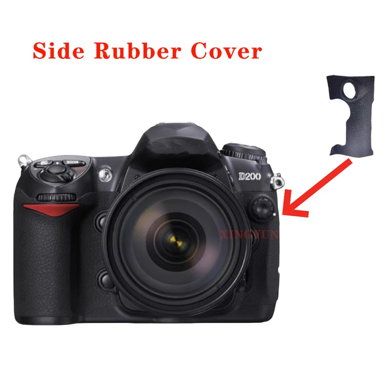 D200 Rubber Cover For Nikon D200 Side / Thumb Rubber Cover Camera Replacement Replace Spare Part