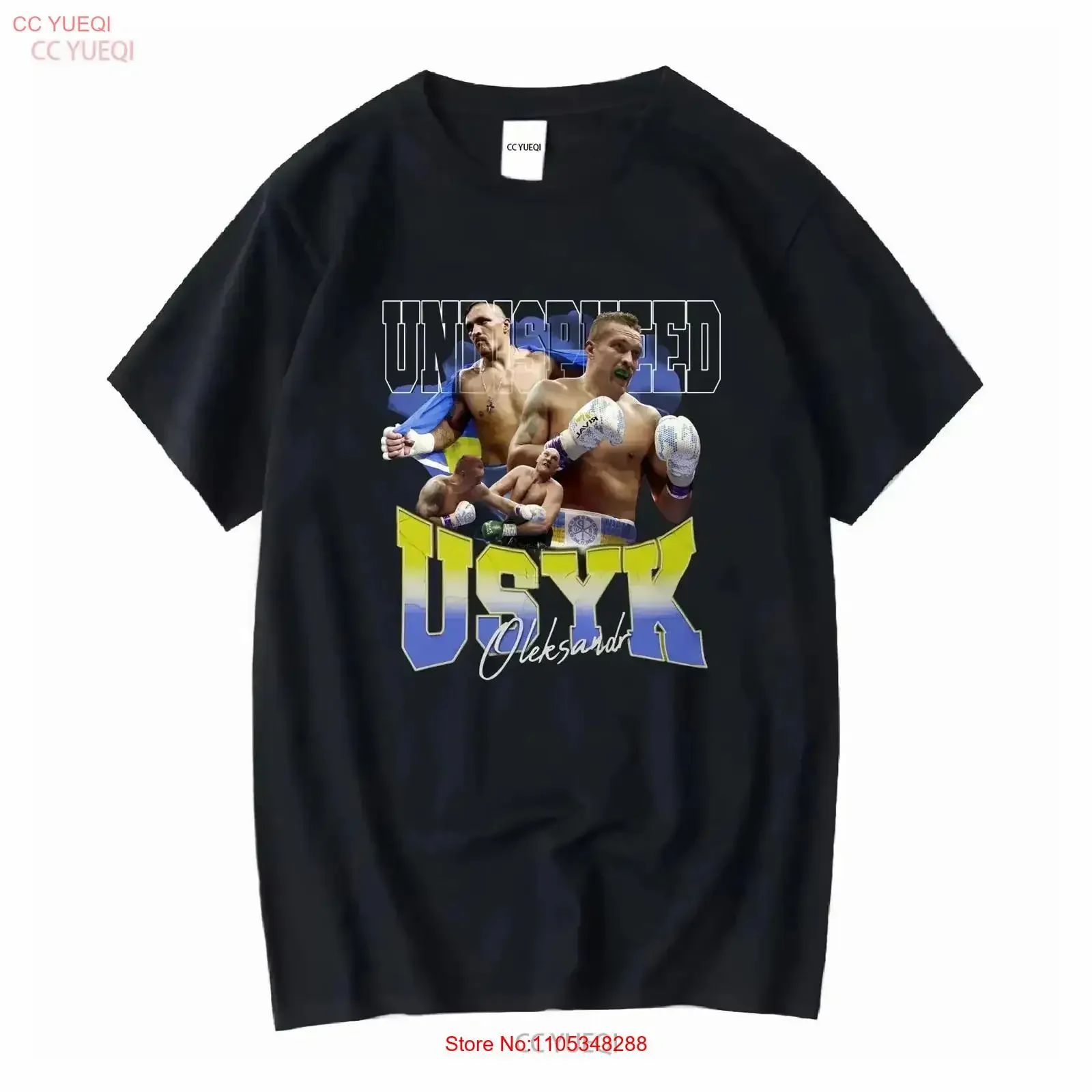 Vintage Oleksandr Usyk Box-T-Shirt Sportfan-Bekleidung Retro-Kämpfer Washed Fashion Vintage Washed Soft Slightly Casual