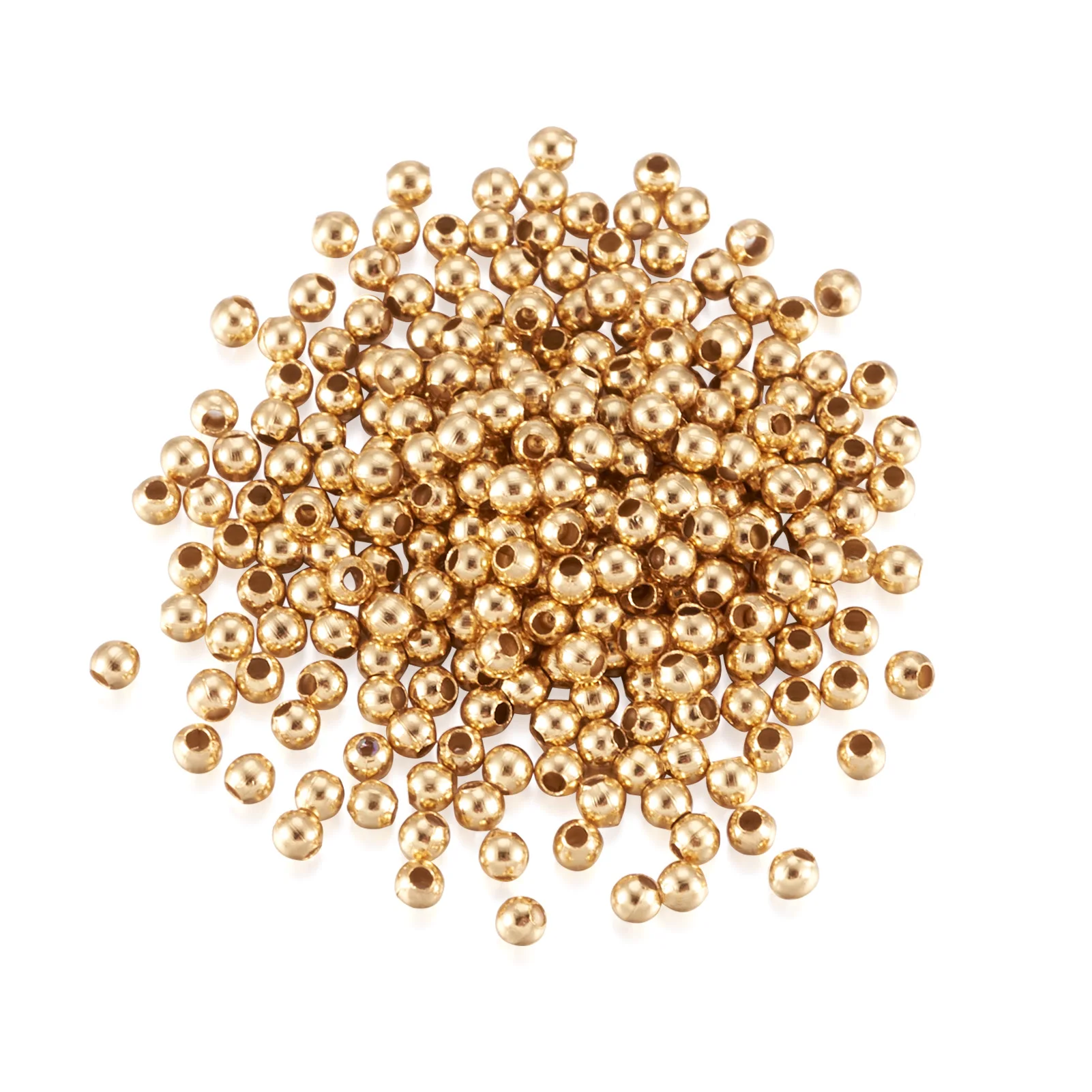 

2mm 304 Stainless Steel Beads for Jewelry Making Hollow Round Loose Spacer Beads DIY Bracelet Necklace Bracelet Earrings Finding