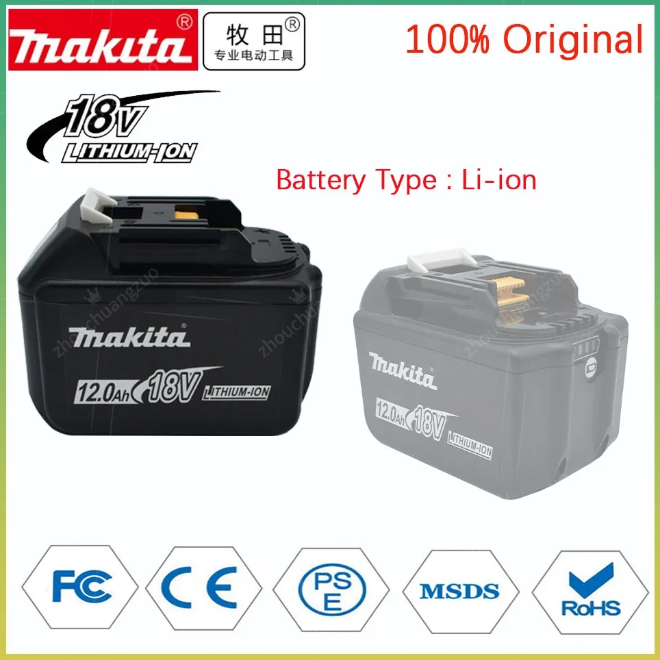 

Makita 18V 12.0Ah Rechargeable Battery ,For Makita BL1830 BL1830B BL1840 BL1840B BL1850 BL1850B Power Tools Battery