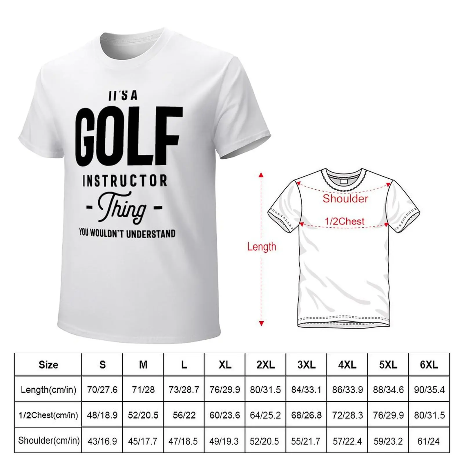 It's A Golf Instructor Thing Job Title Gift T-Shirt quick drying anime tops men t shirt