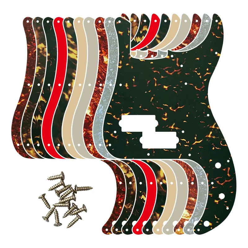 5pcs Guitar Parts For Japan MIJ Custom Shop 59 P Bass Guitar Pickgaurd Multiple Colors Flame Pattern