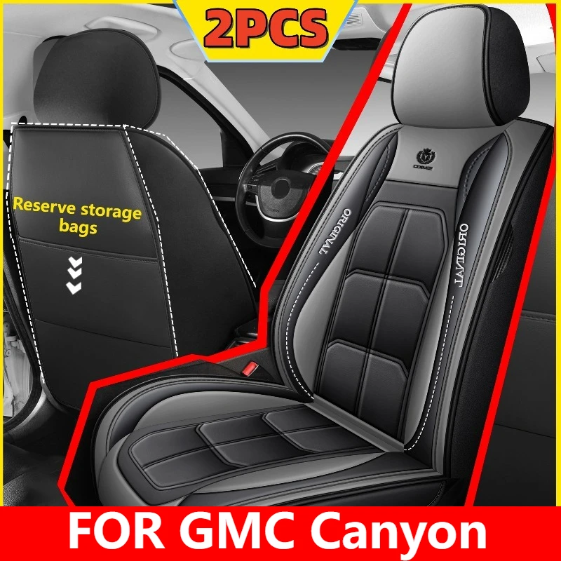 

FOR GMC Canyon Car seat cover artificial leather soft waterproof wear-resistant front row full-wrapped muscle seat cover