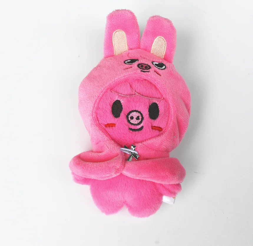 Skzoo 12 cm knuffel schattige hoofdband Kawaii verdwaalde wolf pluche pop sleutelhanger slaapkamer decoratie kindercadeau rugzak hanger