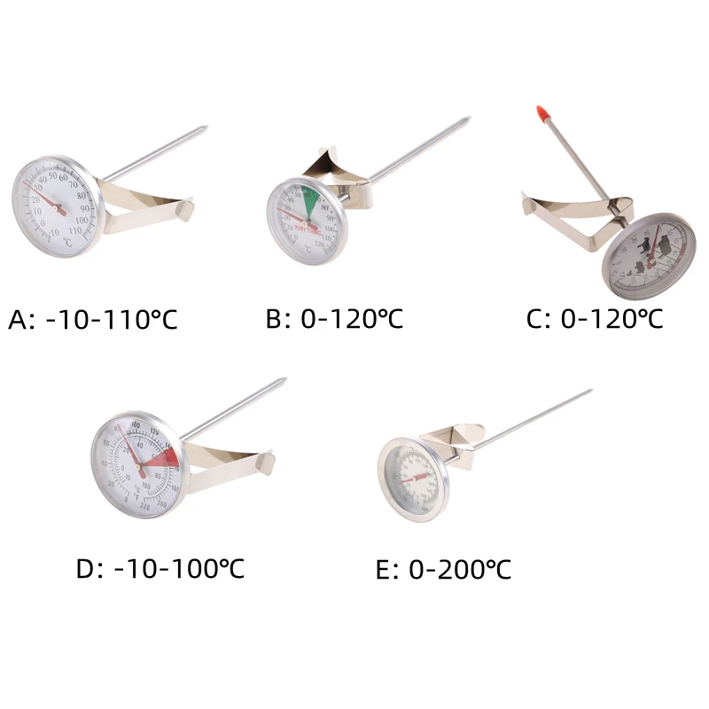 Stainless Steel Cookking Thermometer Multi-function  Temperature Gauge Barbecue Roast Baking Temperature Meter For Kitchen