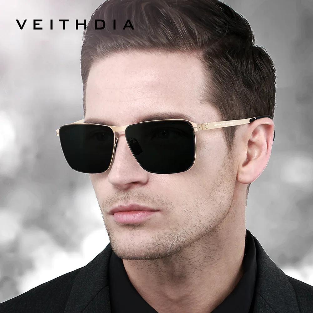 

VEITHDIA Vintage Men's Sunglasses Travel Casual High-Definition Nylon Lenses Polarized Glasses With UV400 Protection VX08210
