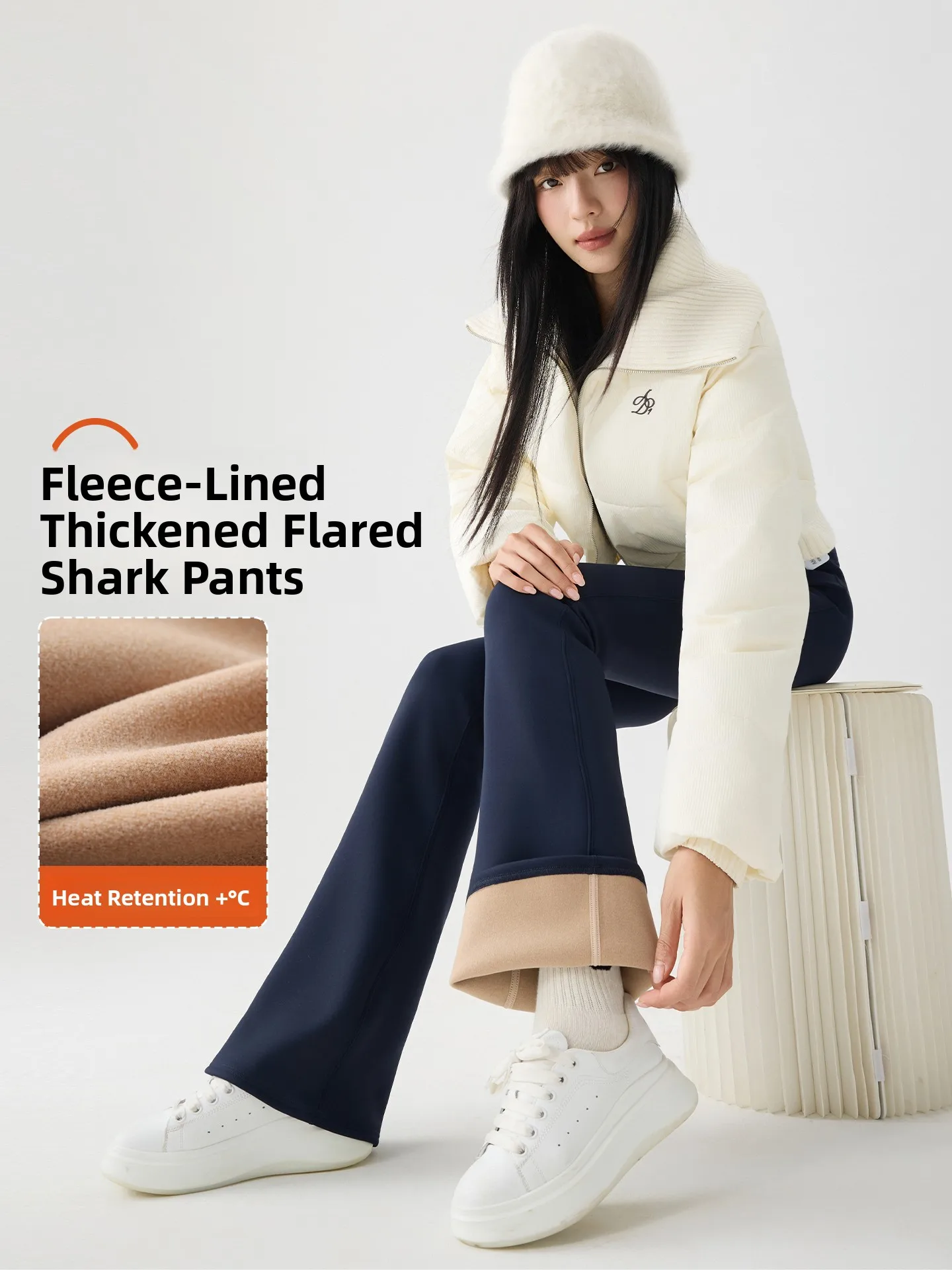 กางเกงโยคะเอวสูงผ้ายืดสำหรับผู้หญิง กางเกงฟิตเนสผิวสัมผัสนุ่ม ใส่ได้ทั้งฤดูใบไม้ร่วงและฤดูหนาว ช่วยกระชับสัดส่วนและยกกระชับสะโพก