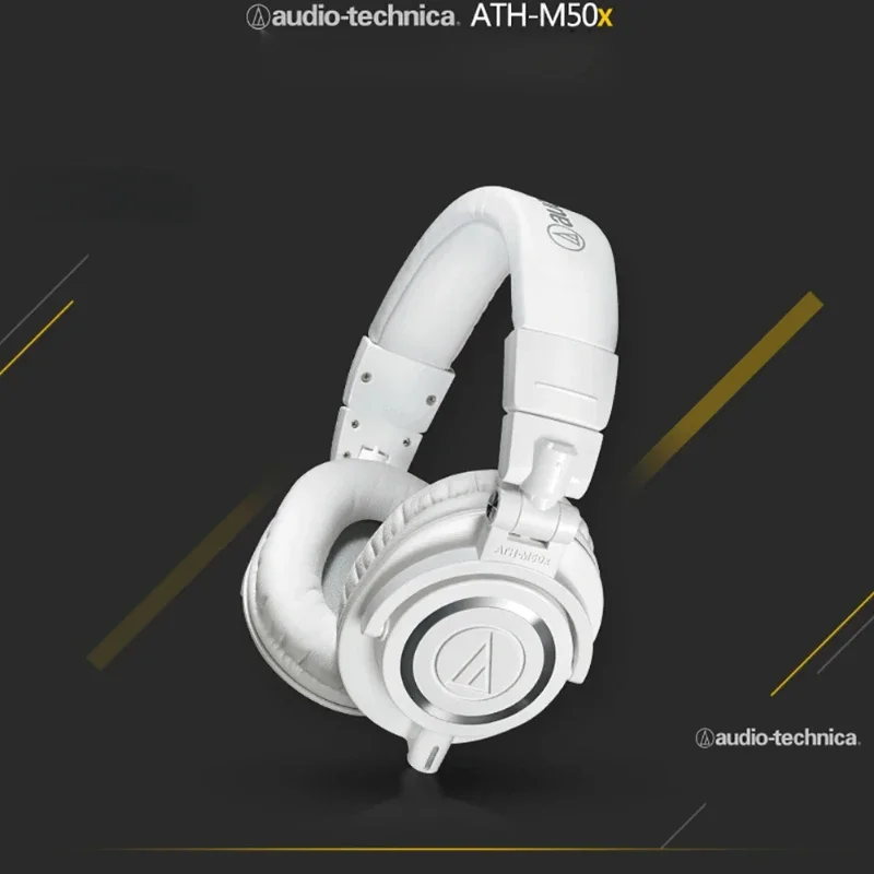 Audio Technica ATH M50X Professional headsets HIFI monitoring wired headphones Enclosed Foldable Monitoring Game Music Headset