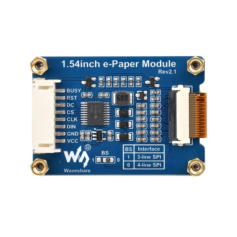 

1.54" 4-Color e-Paper Display 200x200 Red/Yellow/Black/White E-Ink Screen SPI Interface Module