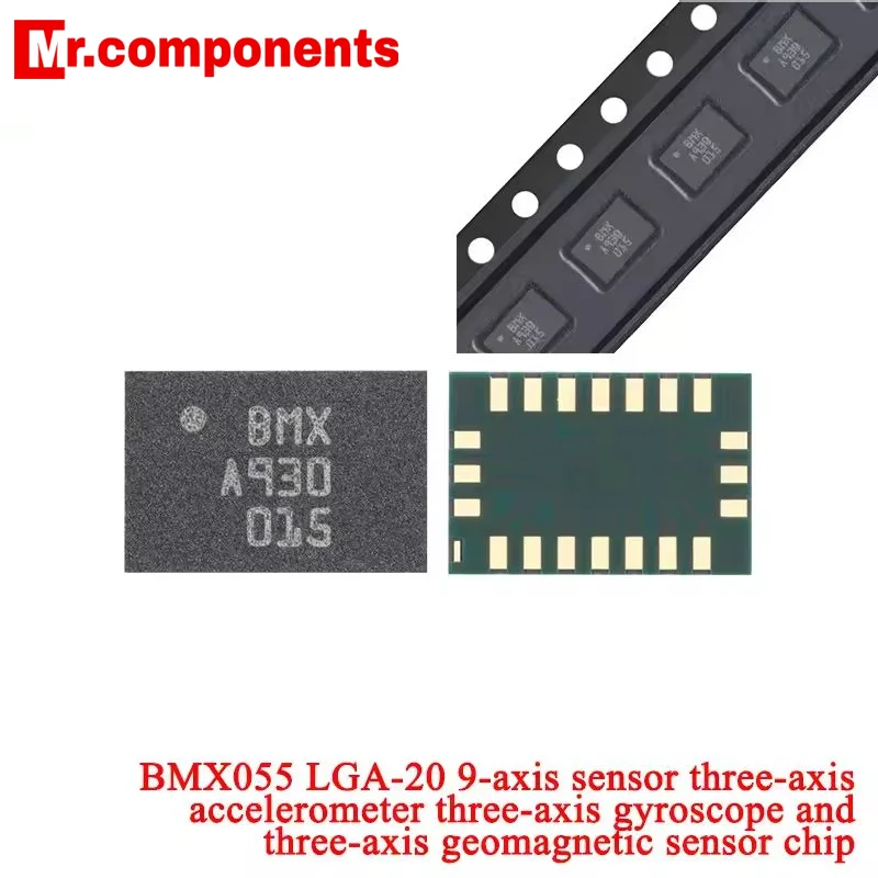 BNO055 LGA-28 9DoF Sensor Integrated MCU Flash BMX055 LGA-20 9-axis Three-axis Accelerometer 3 Gyroscope Geomagnetic Sensor Chip