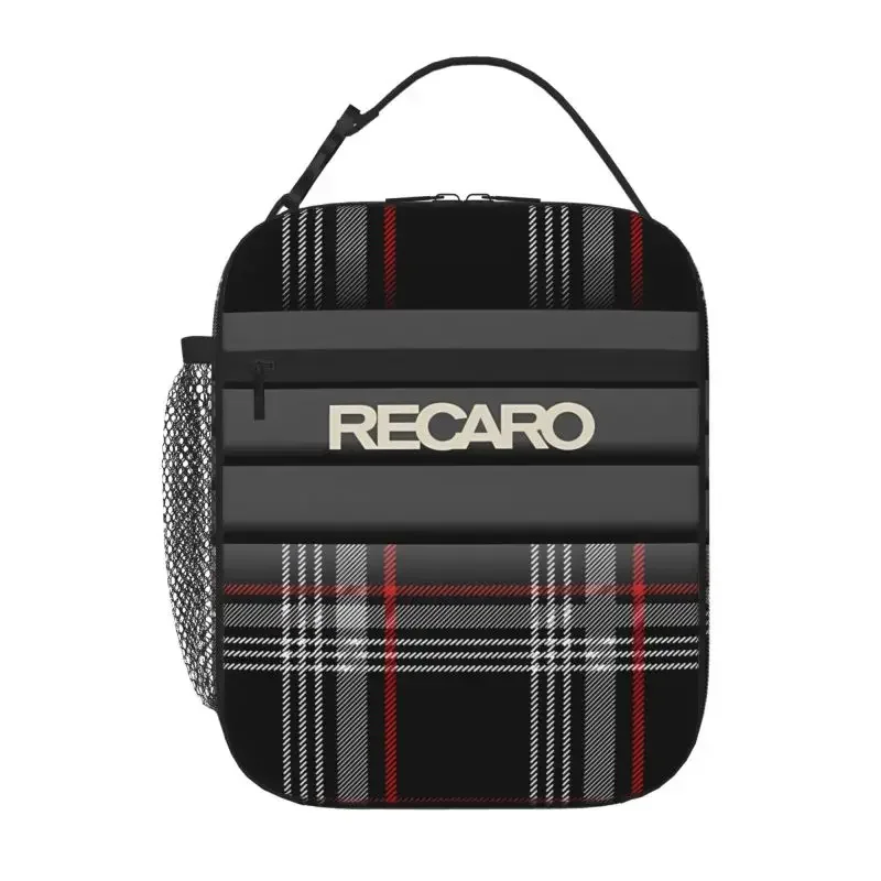 Custom Re-caro Insulated Lunch Bag Reusable Leakproof Portable Oxford Thermal Cooler Lunch Bento Tote Bag for Work Travel Picnic