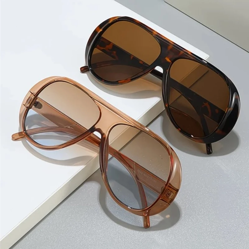 Luxury Classic Shades Fashion Oversized Sunglasses Women Goggles Sun Glasses Big Frame Trendy Thick Outdoor Cycling Sunglasses view 2