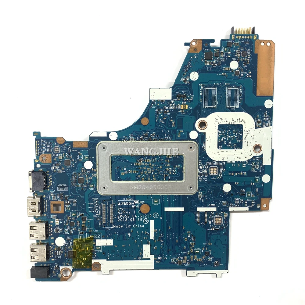 L19050-601 L19050-001 ل HP 15-BS اللوحة الأم للكمبيوتر المحمول EPG52 LA-G121P مع SR3RZ N5000 CPU DDR4 100% العمل