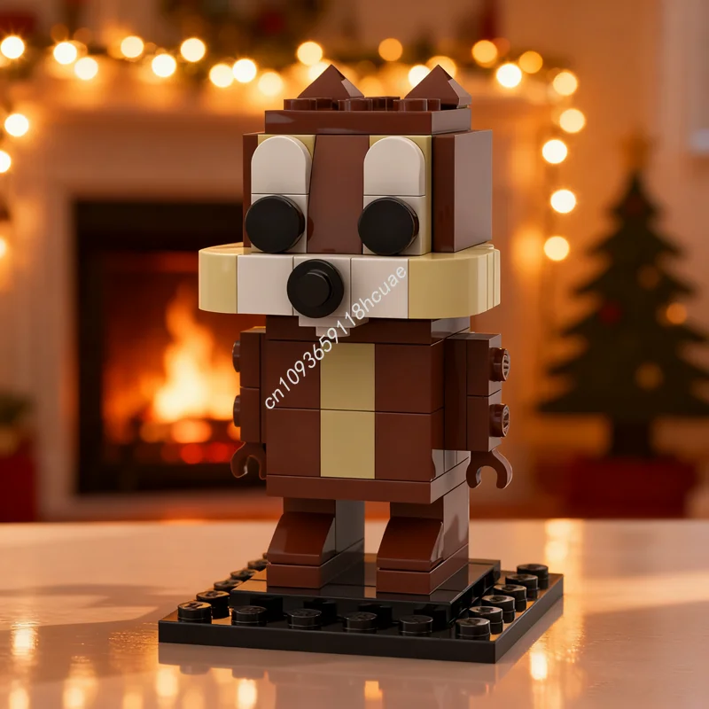 

96pcs MOC Chip Brickheadz Brickheadzed Model Building Blocks Architecture Assemble Creative Idea Christmas Gifts Toy Birthday