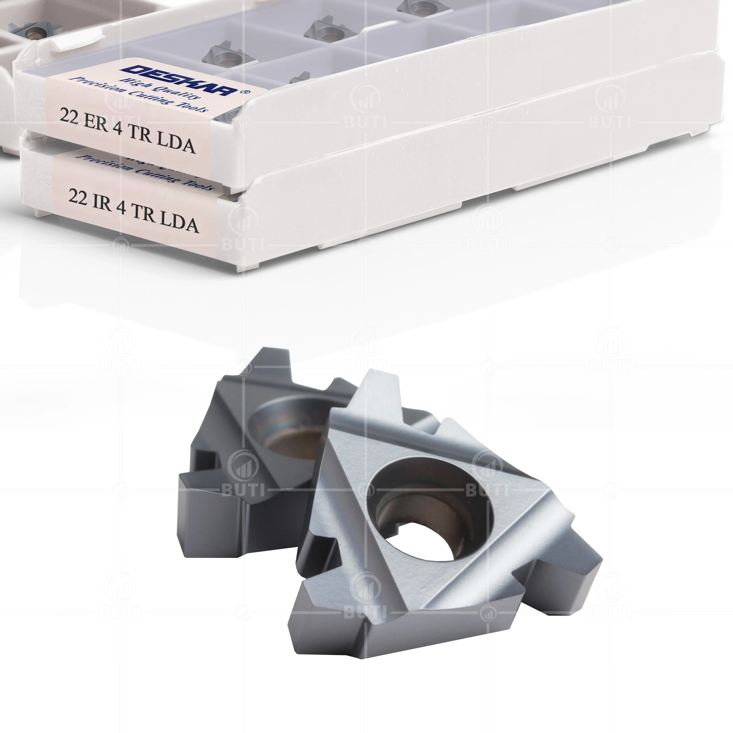 Imagem -03 - Deskar 100 Original 22er 22ir 4tr 5tr 6tr Lda Ldc Rosqueamento Ferramentas de Torneamento Inserções de Carboneto Torno Cnc Cortador de Corte da Lâmina de Rosca