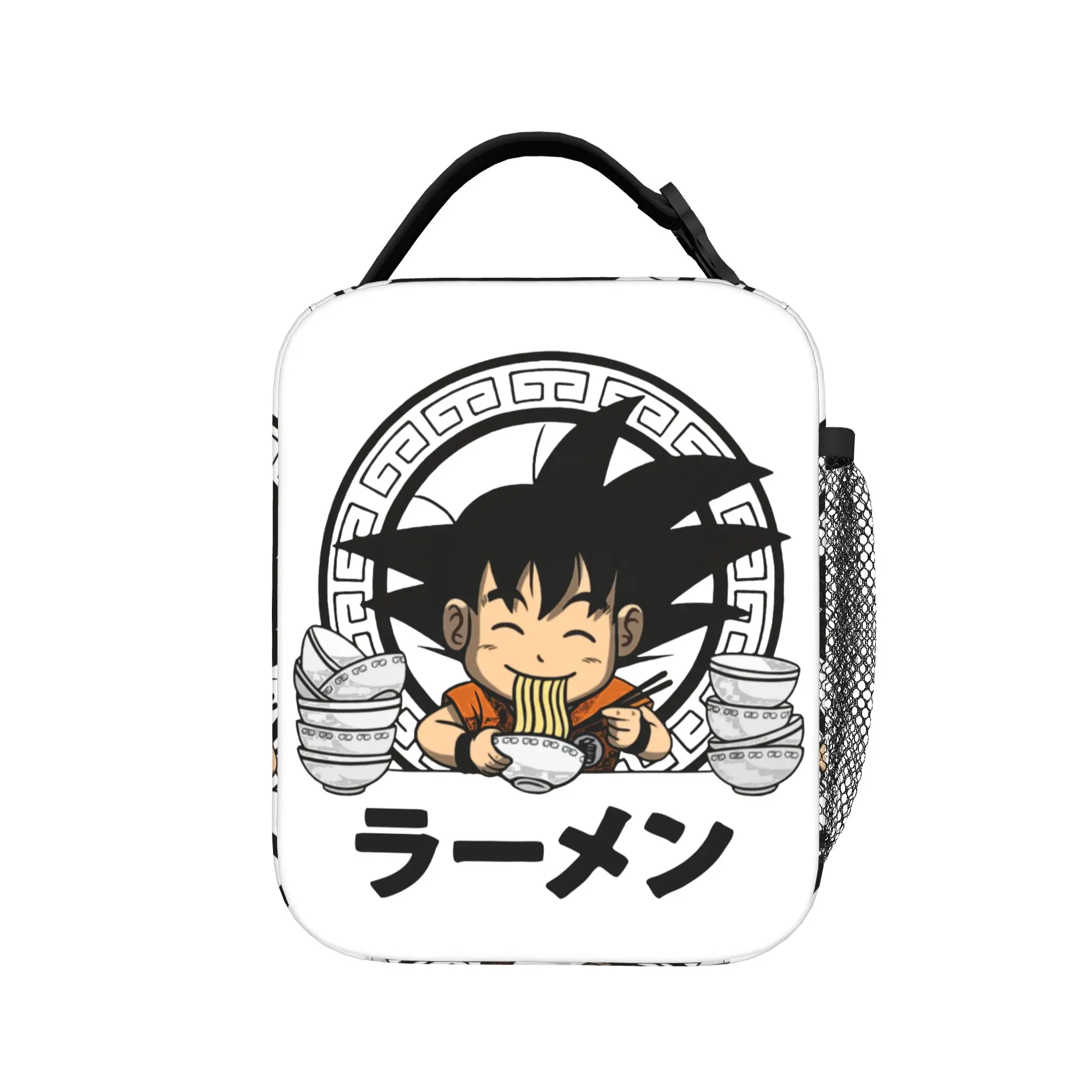 D-Dragon Ball Thermal Insulated Lunch Bag for School Japanese Anime Reusable Bento Box Thermal Cooler Lunch Box